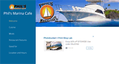 Desktop Screenshot of philsmarinacafe.net